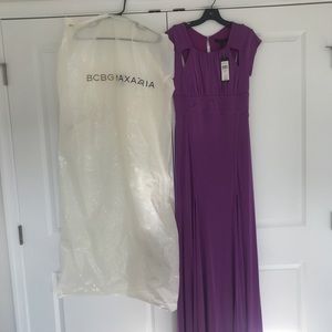 Purple BCBG MaxAzria full length dress